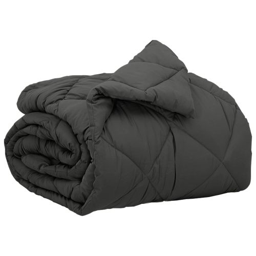 Пълно годишно юрганче Антрацит 220 x 140 cm Микрофибър