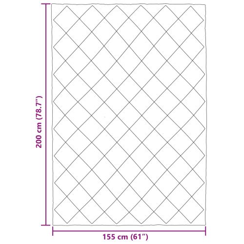 Зимен юрган Светло сиво и антрацит 155 x 220 cm Микрофибър