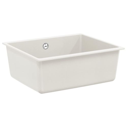 Мивка Бяло 530 x 460 мм 80% Кварц и 20% Смола