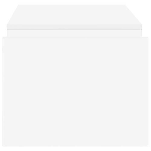 Масичка за кафе Бяло 90 x 45 x 35 cm Инженерно дърво