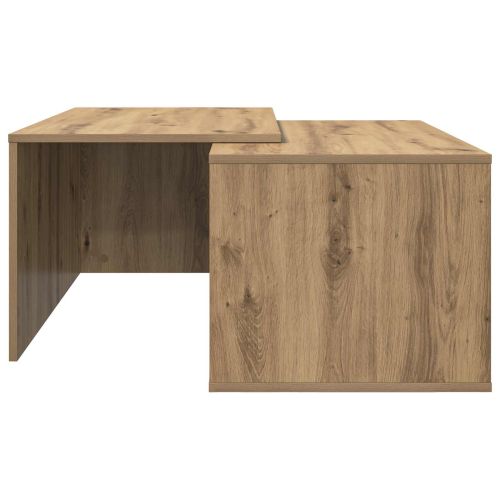 Комплект кафе маса 2 pcs Дъб Инженерно дърво