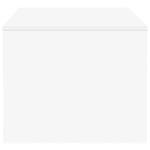 Масичка за кафе Бяло 80 x 50 x 40 cm Инженерно дърво