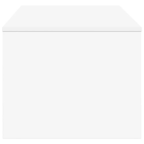 Масичка за кафе Бяло 100 x 50 x 40 cm Инженерно дърво