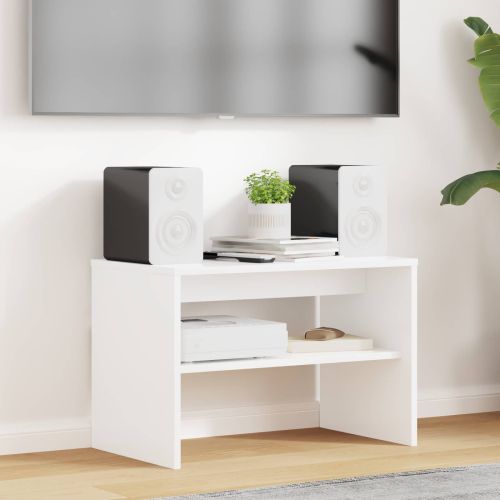 ТВ шкаф Бяло 60 x 35 x 40 см Инженерно дърво