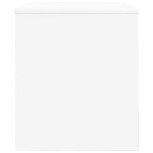 ТВ шкаф Бяло 60 x 35 x 40 см Инженерно дърво