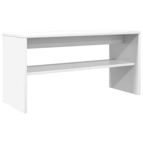 ТВ шкаф Бяло 80 х 30 х 40 см Инженерно дърво