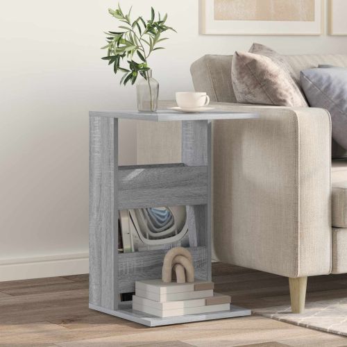 Странична маса Сив Сонома 40 x 35 x 60,5 см Инженерно дърво