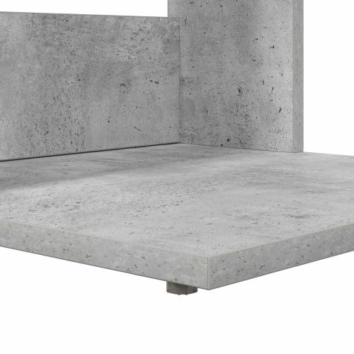 Странична маса Циментено сиво 40 x 38 x 62,5 см Инженерно дърво