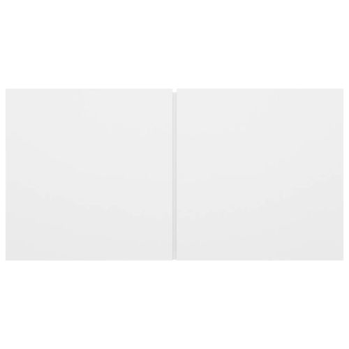 Окачени TВ шкафове, 3 бр, бели, 60x30x30 см