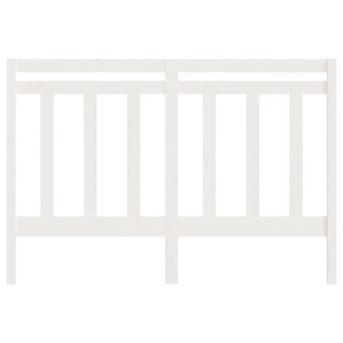 Горна табла за легло, бяла, 156x4x100 см, бор масив