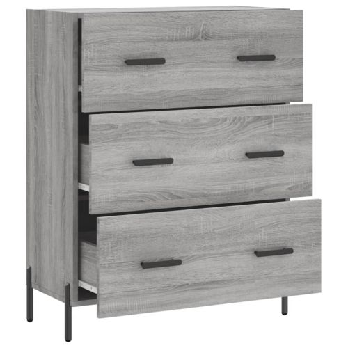 Сайдборд, сив сонома, 69,5x34x90 см, инженерно дърво