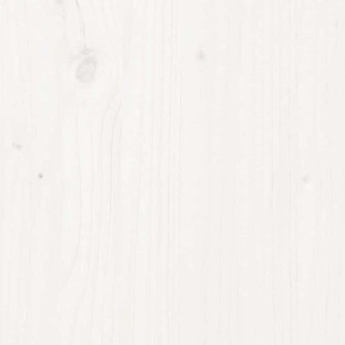 Плот за маса, кръгъл, бял, Ø80x3 см, бор масив