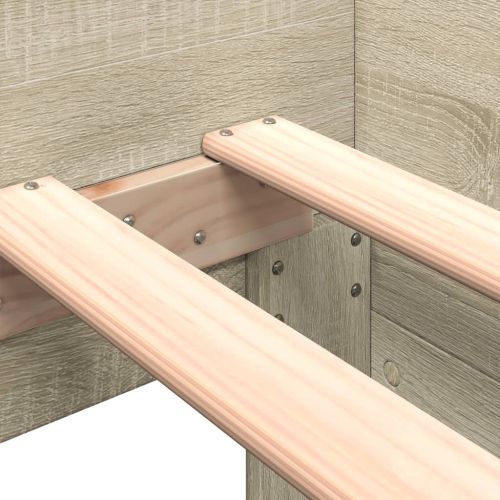 Рамка за легло без матрак сонома дъб 100x200 см инженерно дърво