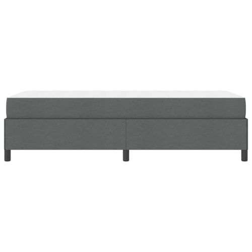 Легло с пружинирана основа Тъмен сив 80 x 200 cm текстил