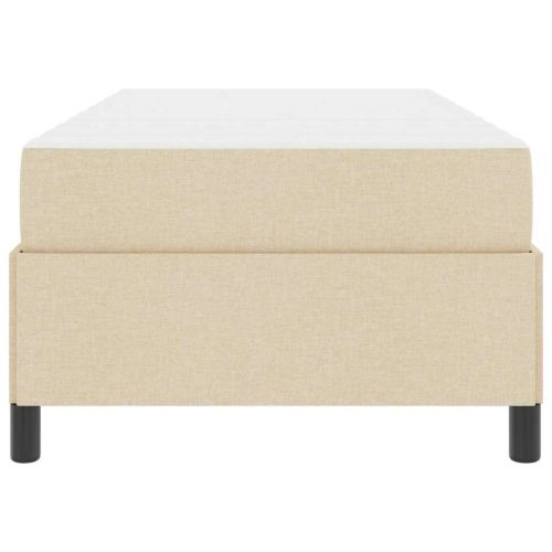 Легло с пружинирана основа Крем 80 x 200 cm текстил