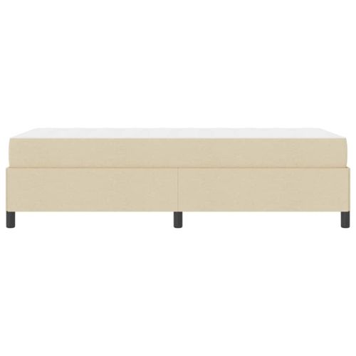 Легло с пружинирана основа Крем 80 x 200 cm текстил