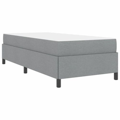 Легло с пружинирана основа Светлосиво 90 x 190 cm текстил