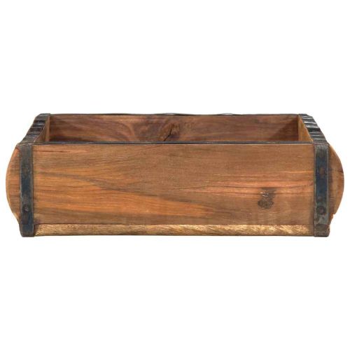 Поднос Кафяво 29 x 31 x 10 см Солидно възстановено дърво