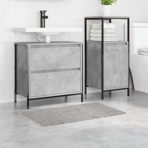 Килимче за баня с антихлъзгаща повърхност Сив 50 x 80 cm ПП