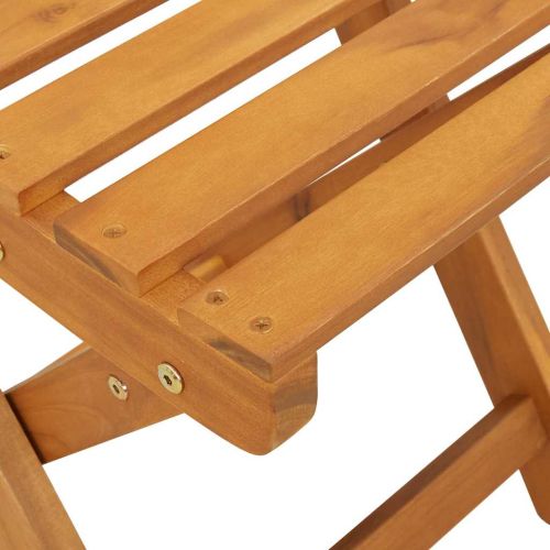 Градински стол 2 pcs Натурален маслен 40 x 42 x 85 см