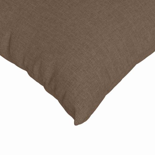 Диван възглавници 2 pcs Кафяво 45 x 45 cm текстил