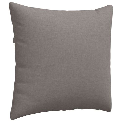 Диван възглавници 2 pcs Таупе 45 x 45 cm текстил