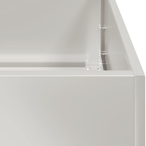 Кашпа, 200x40x40 см, неръждаема стомана