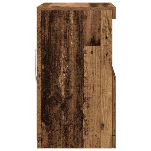 LED конзолна маса Кафяво 60,5 x 37 x 67 см Инженерно дърво