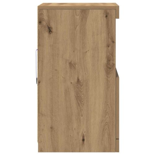 LED конзолна маса Дъб 41 x 37 x 67 см Инженерно дърво