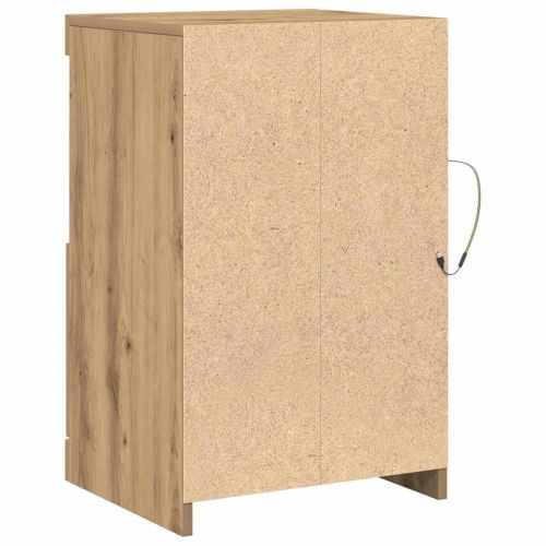 LED конзолна маса Дъб 41 x 37 x 67 см Инженерно дърво