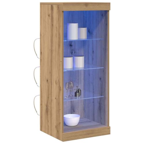 LED конзолна маса Дъб 41 x 37 x 100 см Инженерно дърво