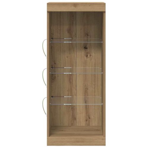 LED конзолна маса Дъб 41 x 37 x 100 см Инженерно дърво
