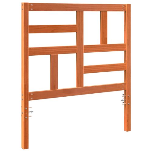 Главня за легло Кафяво с восъчно покритие 80,5 x 4 x 104 см