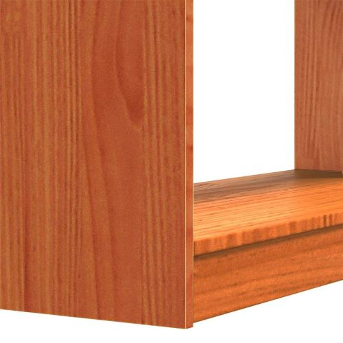 Шкаф за книги Кафяво с восъчно покритие 80 x 30 x 167,5 см