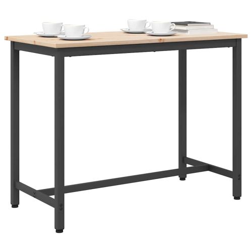 Маса Естествен 100 x 50 x 77 см Инженерна дървесина и стомана