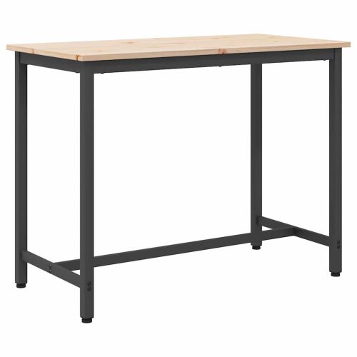 Маса Естествен 100 x 50 x 77 см Инженерна дървесина и стомана