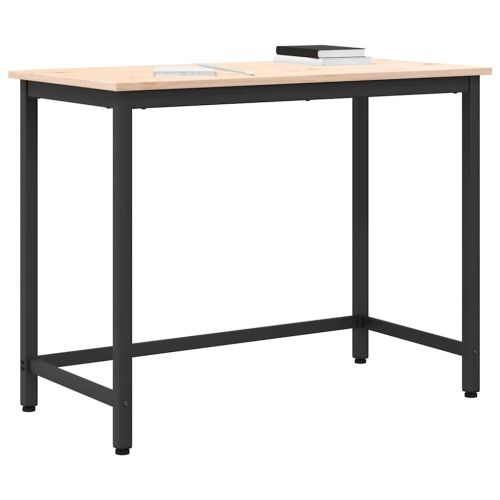 Маса Естествен 100 x 50 x 77 см Инженерна дървесина и стомана