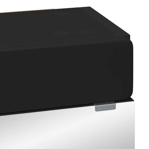 Шкаф с огледало за баня с рафт TULUM Черно 60 x 16,5 x 78 см