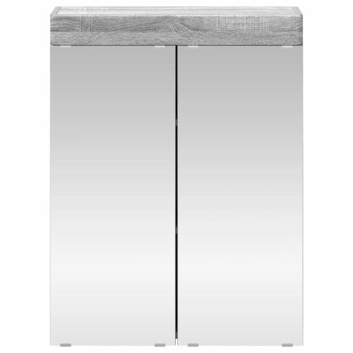 Шкаф с огледало за баня TULUM Сив Сонома 60 x 16,5 x 78 см