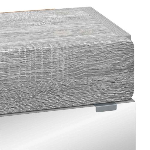 Шкаф с огледало за баня TULUM Сив Сонома 60 x 16,5 x 78 см