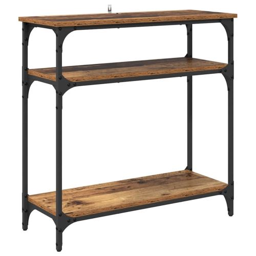 Конзолна маса Старо дърво 75 x 29 x 75 см Инженерно дърво