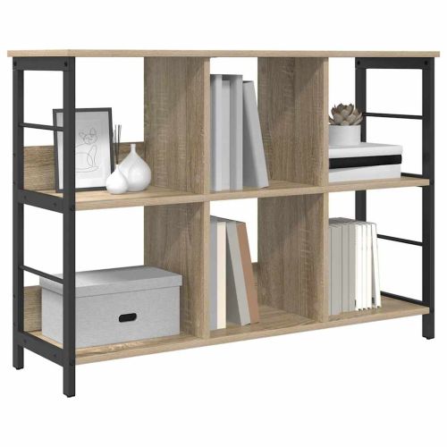 Рафт за книги Сонома дъб 102 x 32 x 72,5 см Инженерно дърво