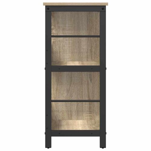 Рафт за книги Сонома дъб 102 x 32 x 72,5 см Инженерно дърво