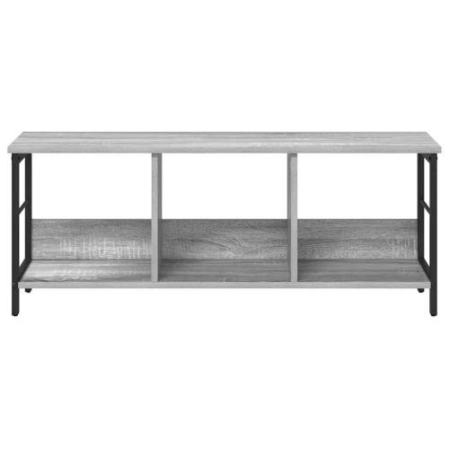 Рафт за книги Сив Сонома 102 x 32 x 40,5 см Инженерно дърво