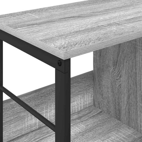 Рафт за книги Сив Сонома 102 x 32 x 40,5 см Инженерно дърво