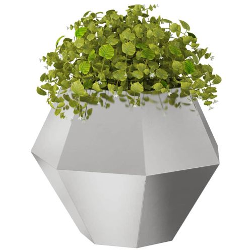 Кашпа Сребрист 75 x 75 x 60 см Неръждаема стомана