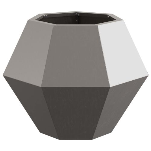 Кашпа 2 pcs Ръждясало 50 x 50 x 40 cm Патинираща стомана