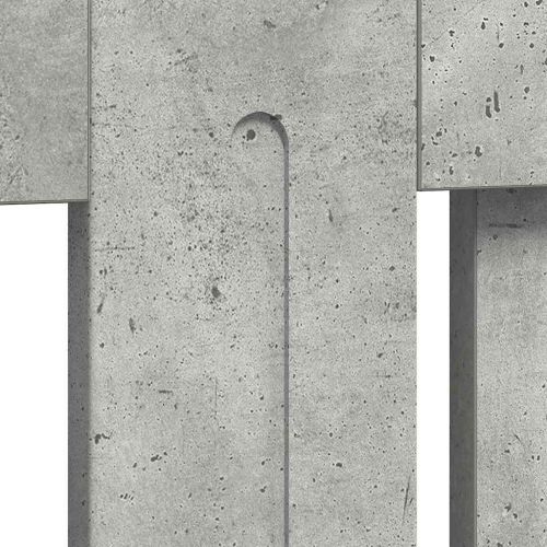 Калъф за радиатор Циментено сиво 152 x 19 x 81,5 cm