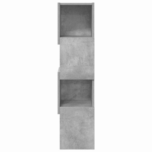 Ъглов шкаф Циментено сиво 25,5x25x102см Инженерно дърво