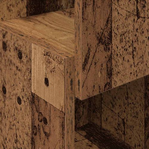 Ъглов шкаф Старо дърво 25,5x25x80см Инженерно дърво